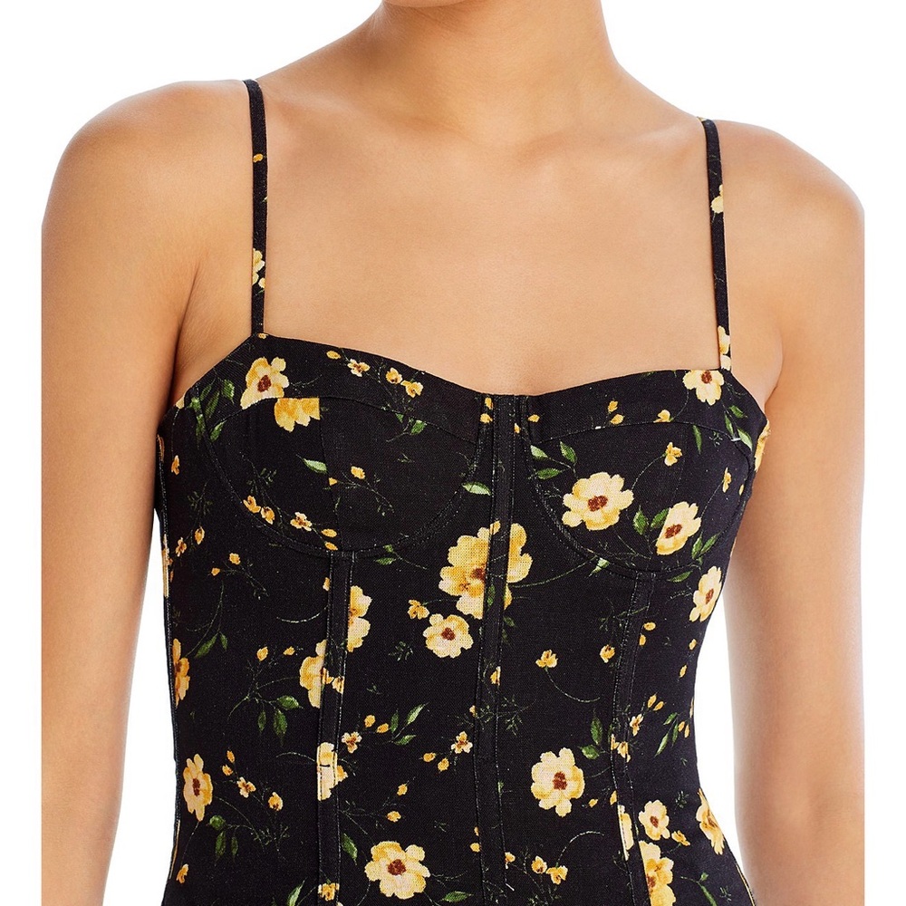 AQUA x Kristopher Block | Floral Corset Top, S